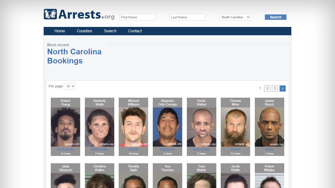 North Carolina Arrests and Inmate Search