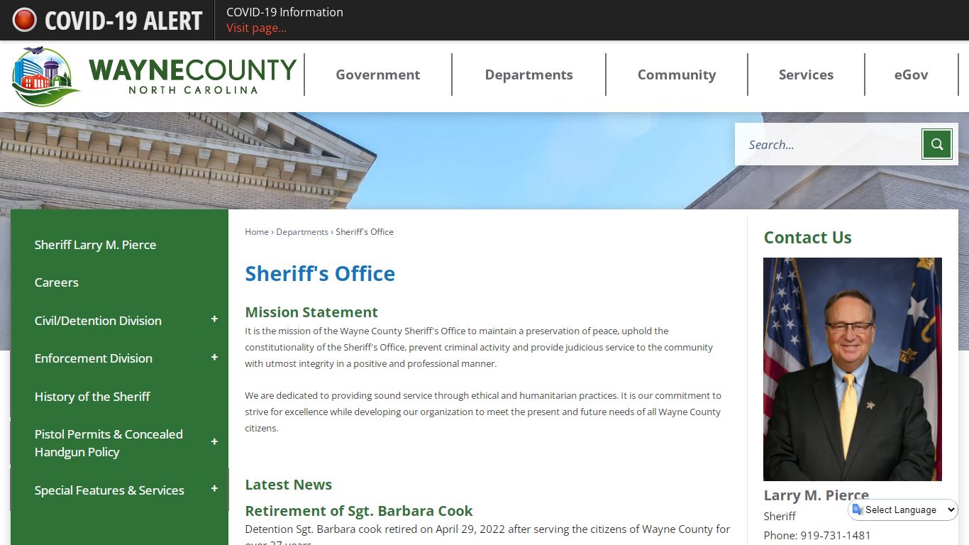 Sheriff's Office | Wayne County, NC